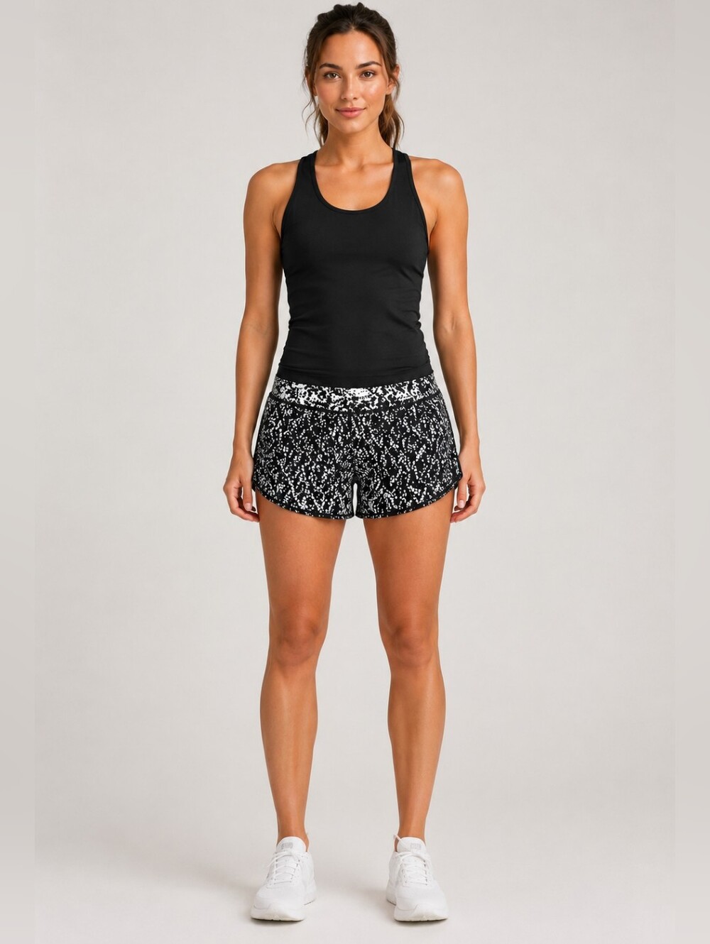 Lululemon Black & White Polkadot Speed Up Shorts